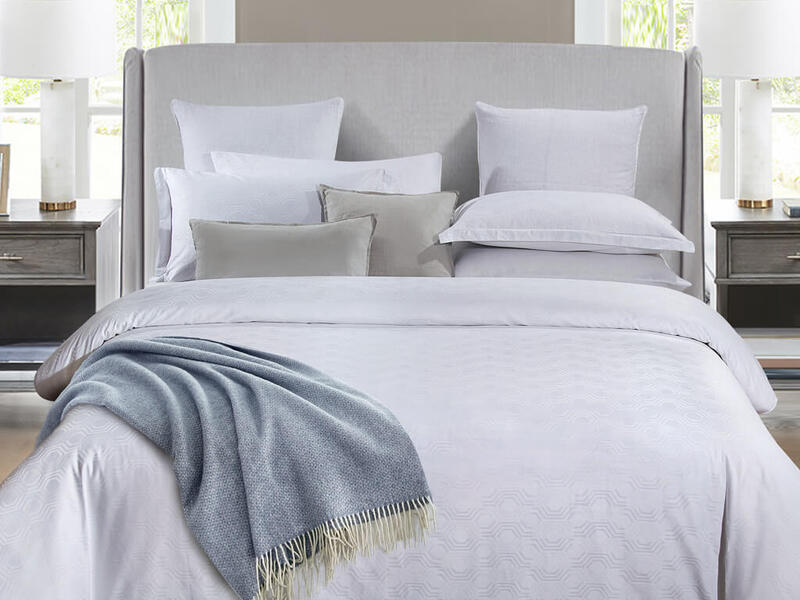 Hex White Bedding by Daniadown