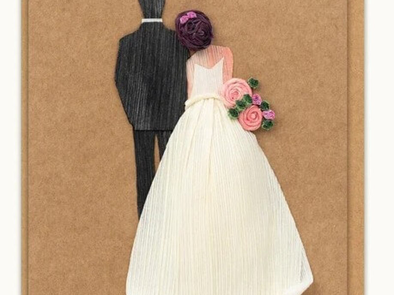 Bride & Groom Wedding Card