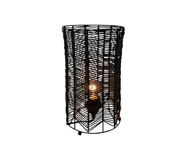 Round Rattan Lamp