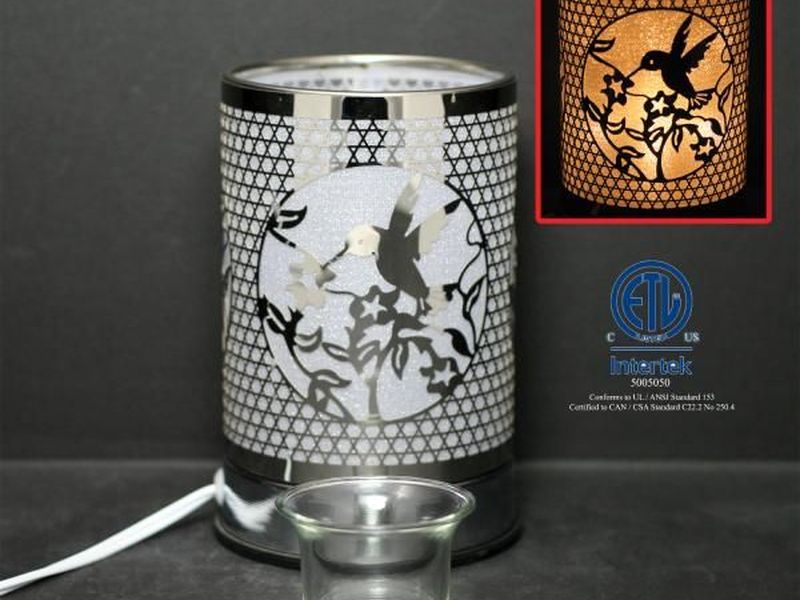 Silver Hummingbird Touch Lamps