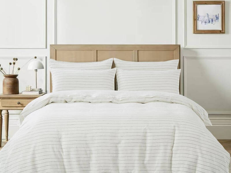 Linen Pinstripe Bedding