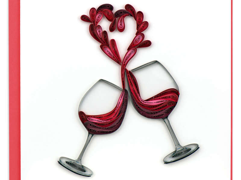 Quilling Card<br>Love Toast