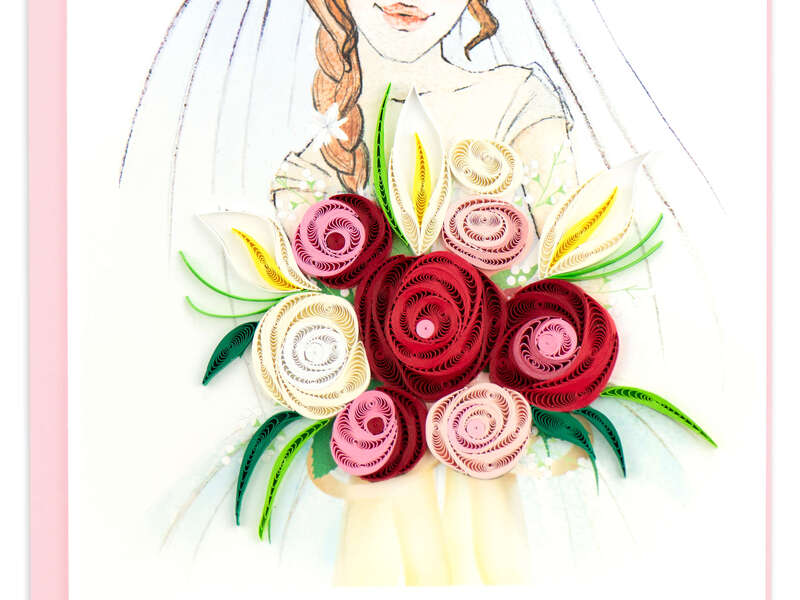 Quilling Card<br>Bridal Bouquet