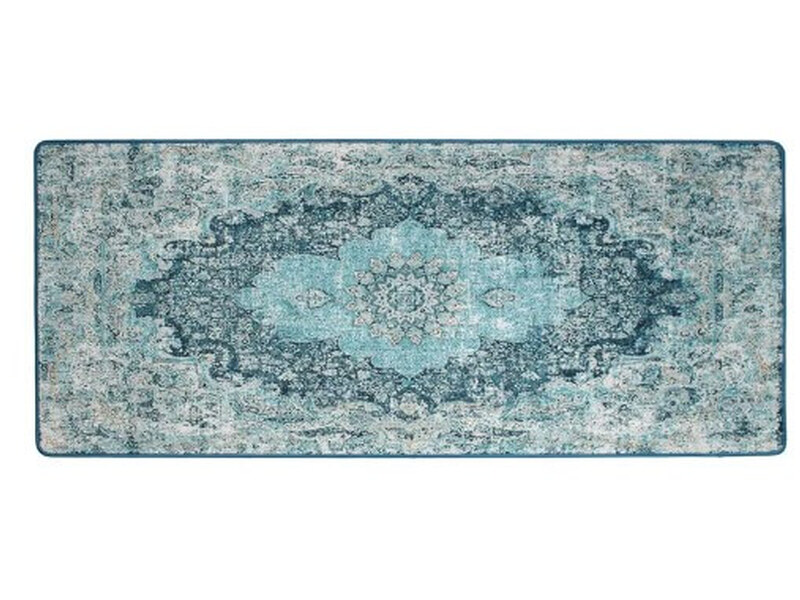 Lydia Blue Chenille Accent Mat