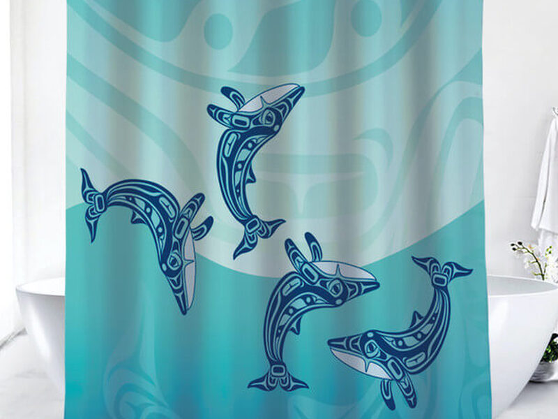 Humpback Whale Shower Curtain