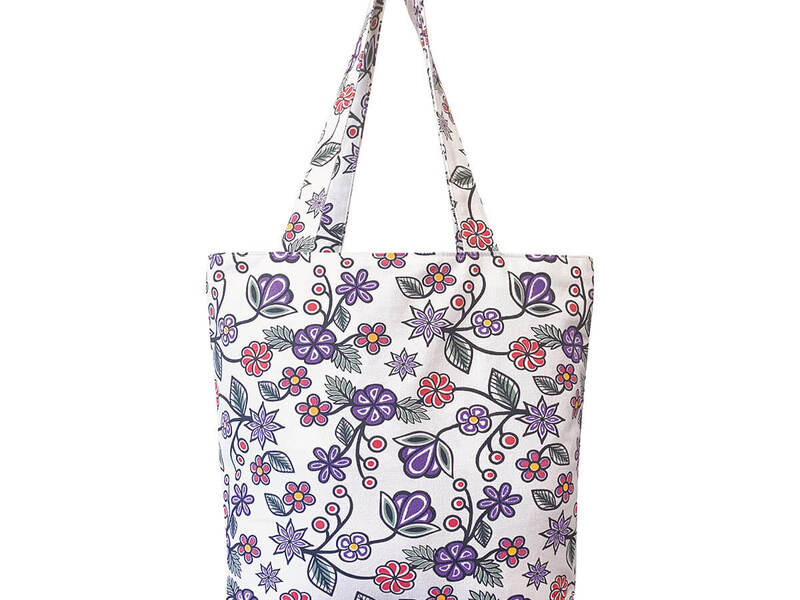 Ojibwe Floral Tote Bag