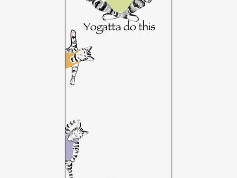 Magnetic Lists <br> Yoga Cat
