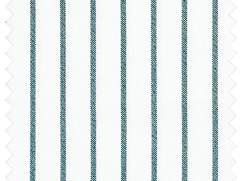 Stripe Deep Teal by Cuddle Down • Heirloom Linens • Canadian