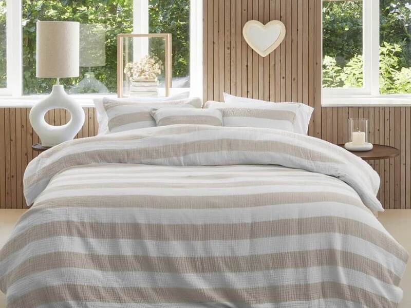 Natural Stripe Bedding