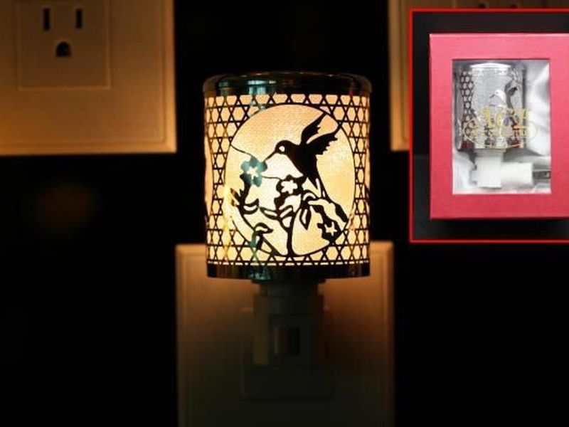 Silver Hummingbird Night Lights