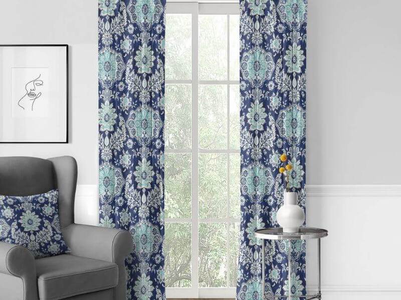 Osha Blue/Aqua Curtains