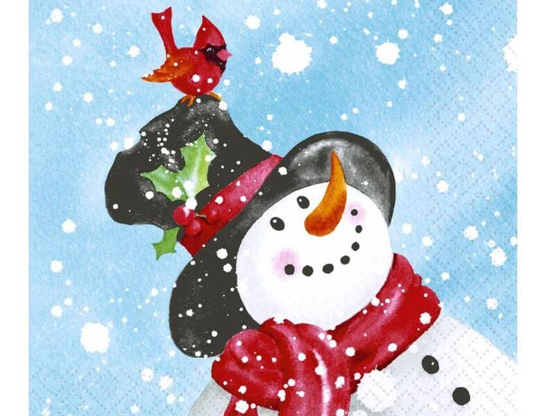 Happy Snowman Napkins