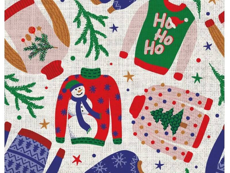 Xmas Holiday - Luncheon Napkin