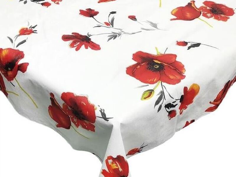 Poppy PEVA Printed Tablecloths
