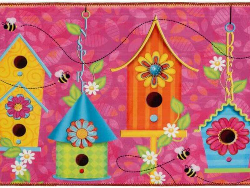 Birdhouse Village Rug