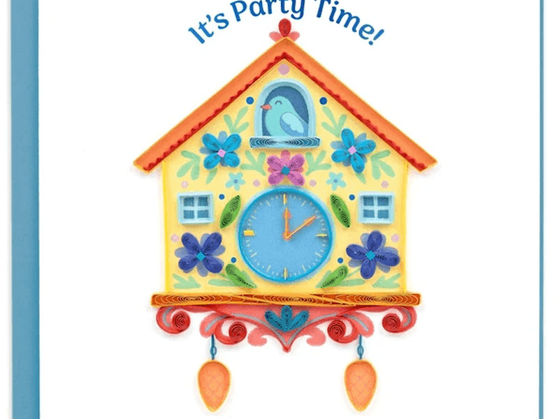 Cuckoo Clock Quilling Card