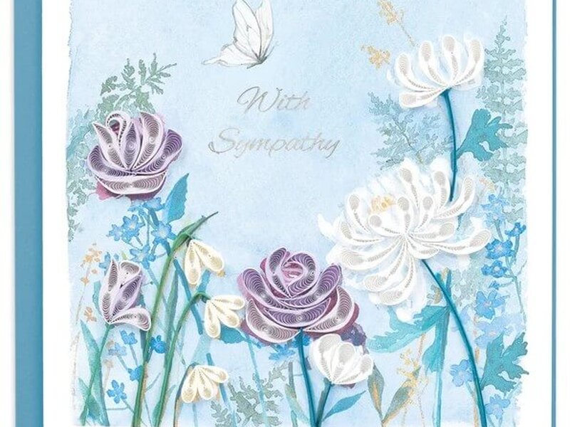 Sympathy Garden Quilling Card
