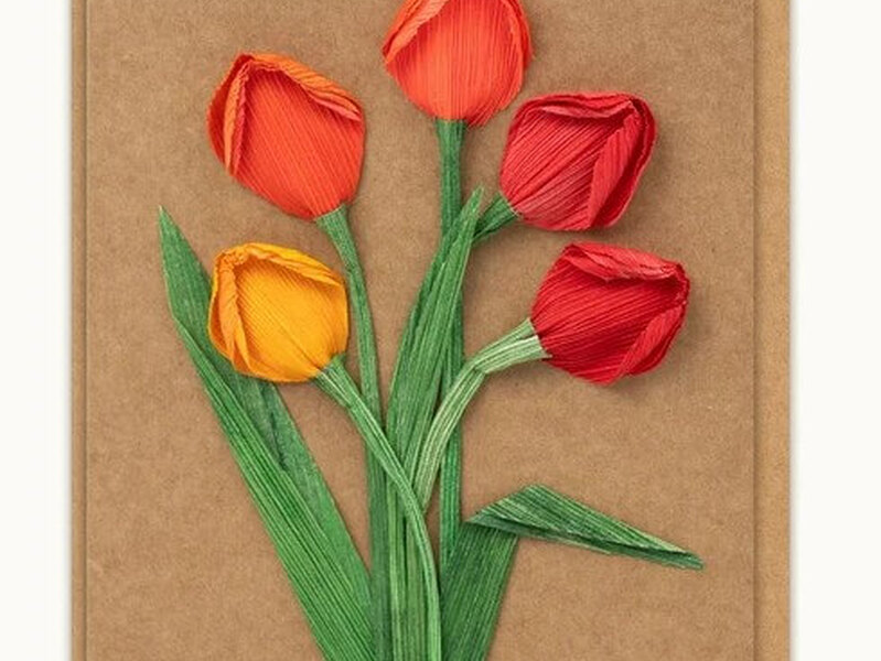 Tulips Handmade Card