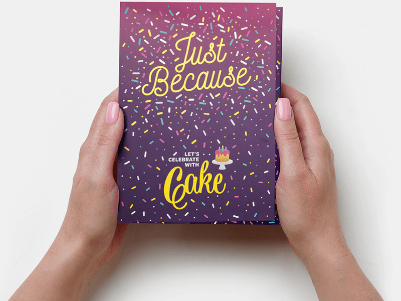 Just Because Cake Card