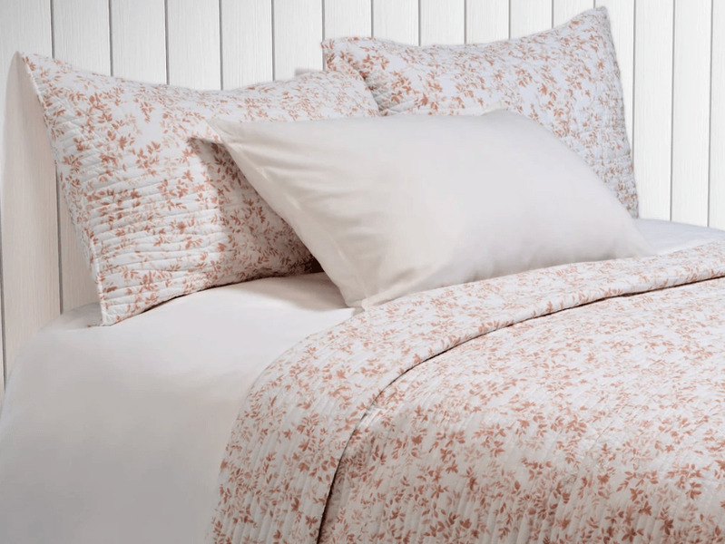 Marjolaine Terracotta Quilt Set
