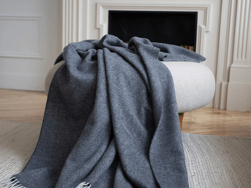 Langley Cashmere & Merino Throw
