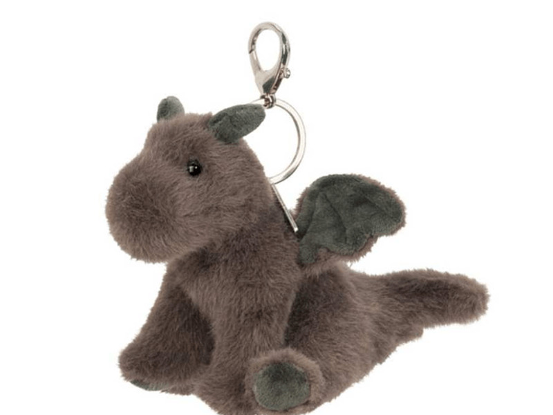 Grey Dragon Bag Charm