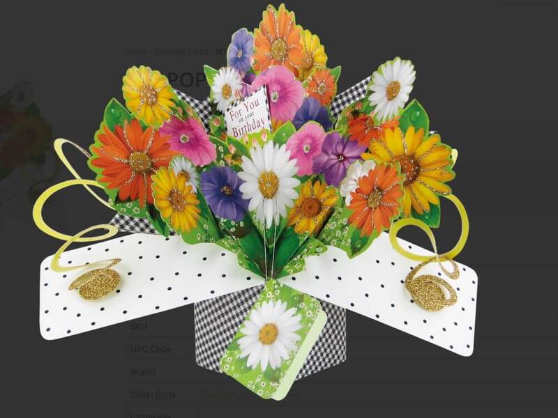 Pop Up Cards<br>Birthday Flowers
