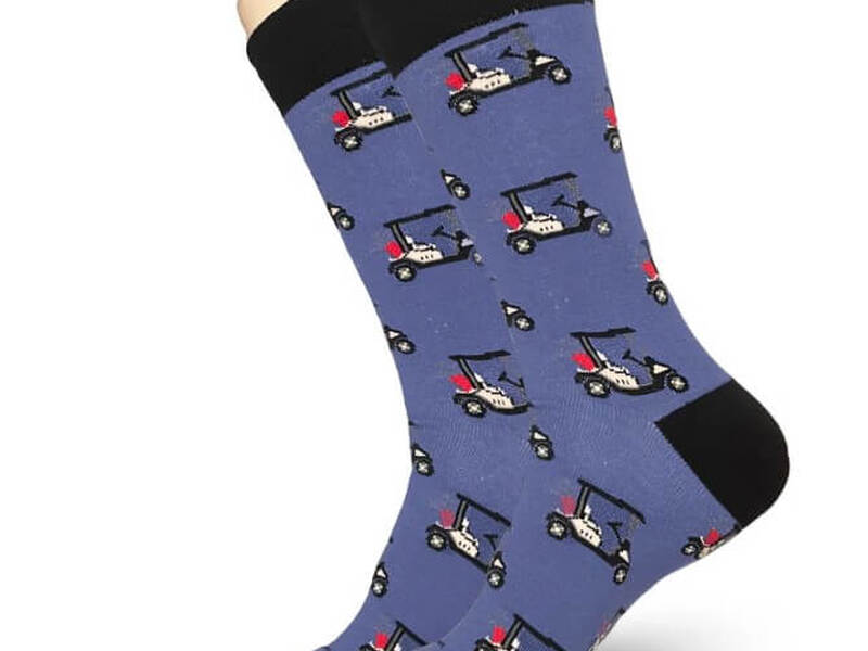 Sock Bros Men's<br>Blue Golf Cart