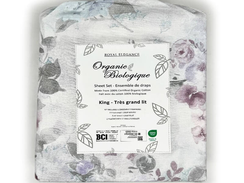 Violet Blooms Sheet Set