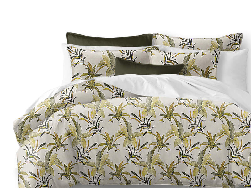 Renee Palm Green Bedding by 6ix Tailors