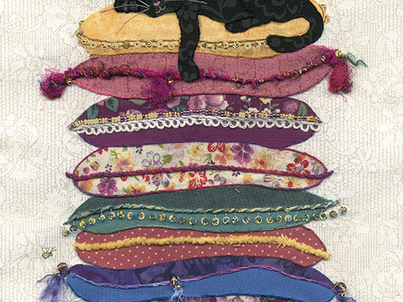 Cat on Cushions Card