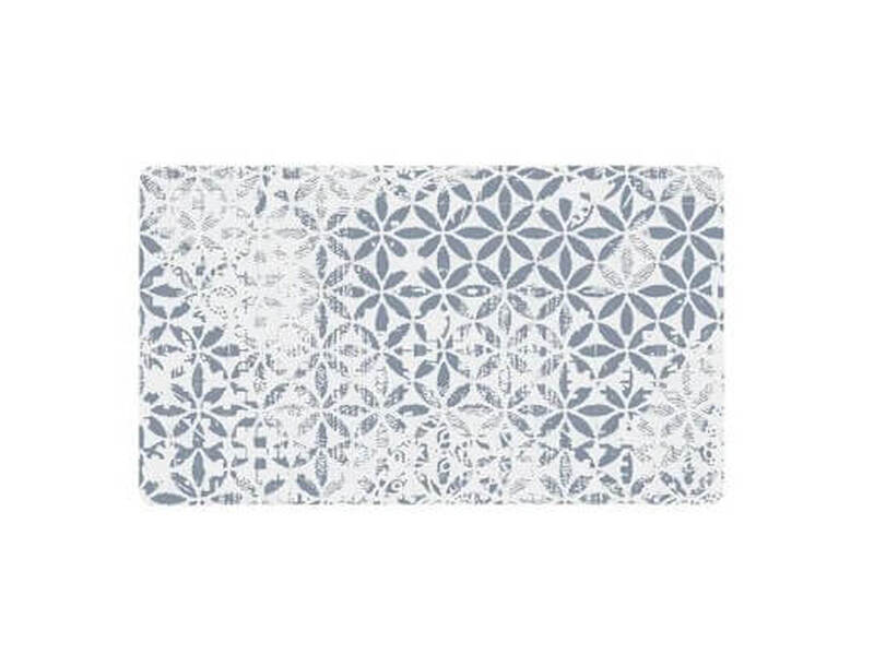 Tile Washable Accent Mat-Blue