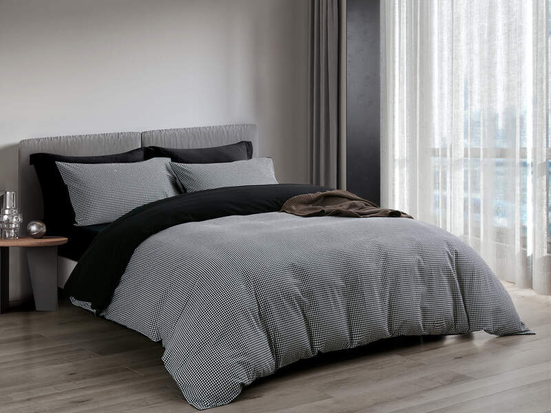 Raven Check Bedding <br>by Daniadown