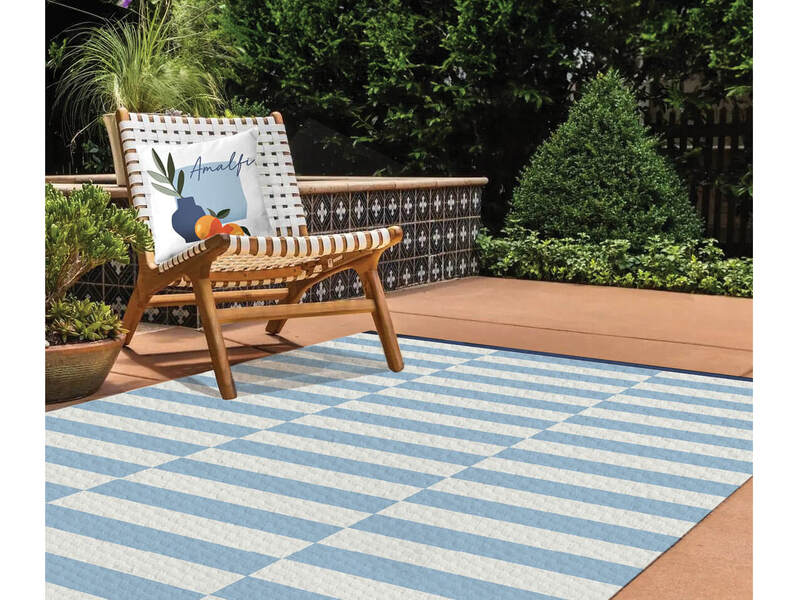 Stripes Woven Outdoor Floor Mats