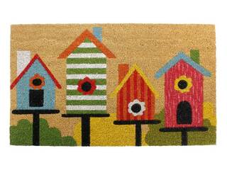 Printed Coco Mats - Birdhouse