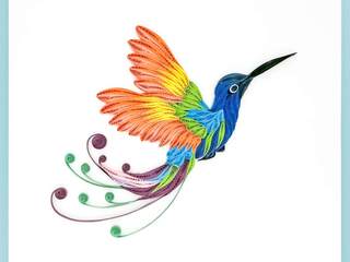 Pastel Hummingbird Quilling Card