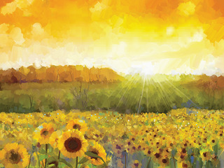 Field of Sunflowers Lap Tray