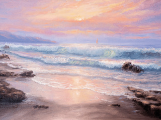 Sunset Beach Lap Tray