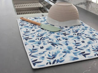 Watercolour Blue Drying Mat