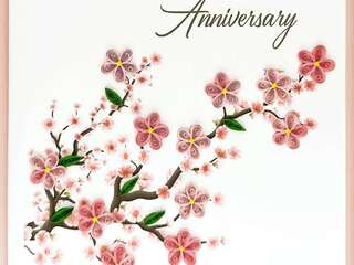 Cherry Blossoms Quilling Card