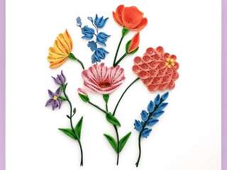Wildflowers Quilling Card
