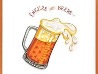 Cheers & Beers Quilling Card
