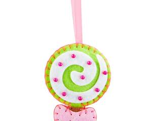 DIY Felt<br>Ornament Kit - Lollipop