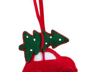 DIY Felt Ornament Kit<br>Red Car w/Christmas Tree