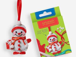 DIY Felt Ornament Kit<br>Snowman