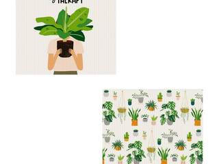 2 Pack Reusable Dish Cloth- Plants