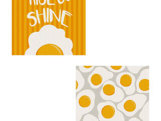 2 Pack Reusable Dish Cloth- Eggs