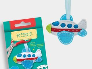 DIY Felt Ornament Kit Airplane