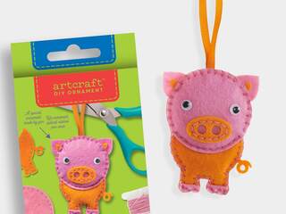 DIY Felt Ornament Kit Pig