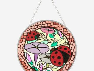 Pink Ladybug Suncatcher
